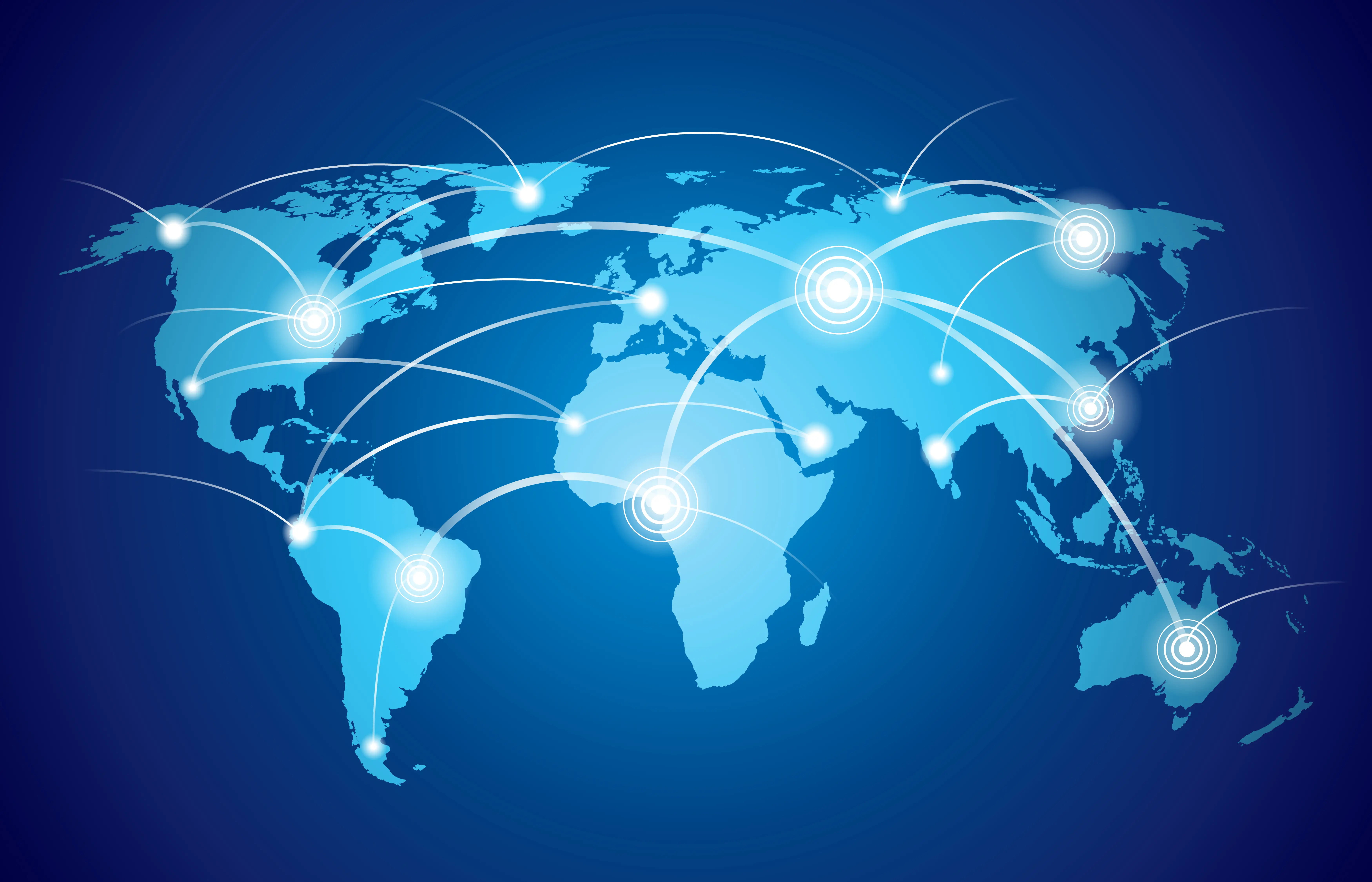 Global shipping routes